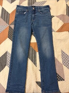 True Religion Mid Blue Straight Jeans